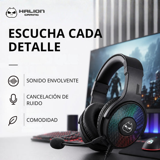 Audífono Gamer Halion HA-H904