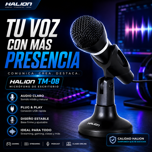 Micrófono Pedestal Halion TM-08