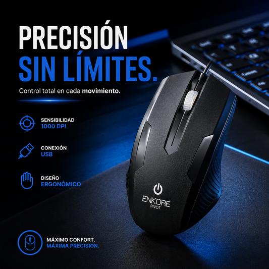 Mouse Óptico USB Pivot EKM 105