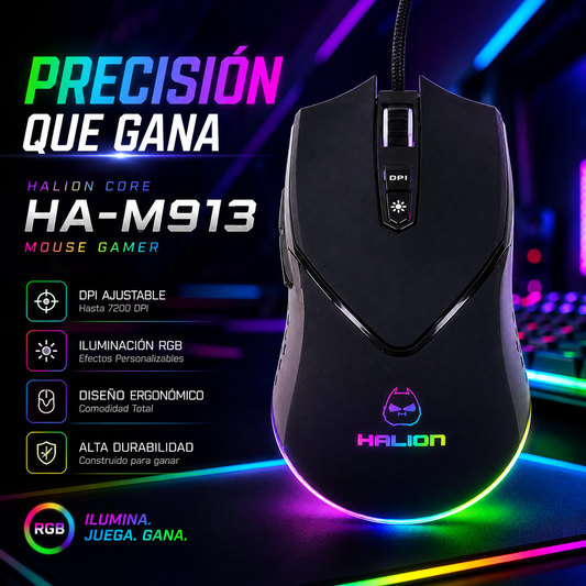 Mouse Gamer Halion HA M913